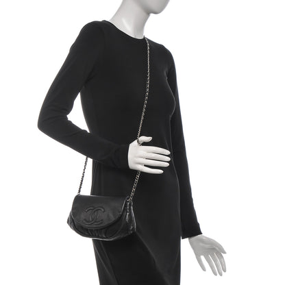 Chanel Caviar Half Moon Wallet On Chain WOC Black 2 of 9
