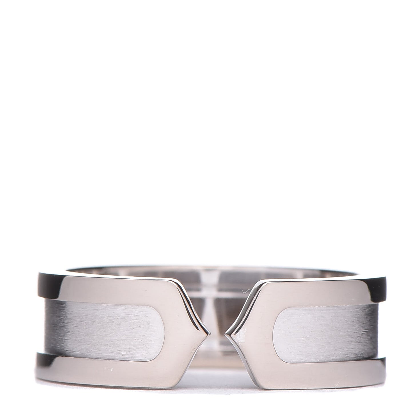 18K White Gold 6.5mm C De Ring 56 7.25