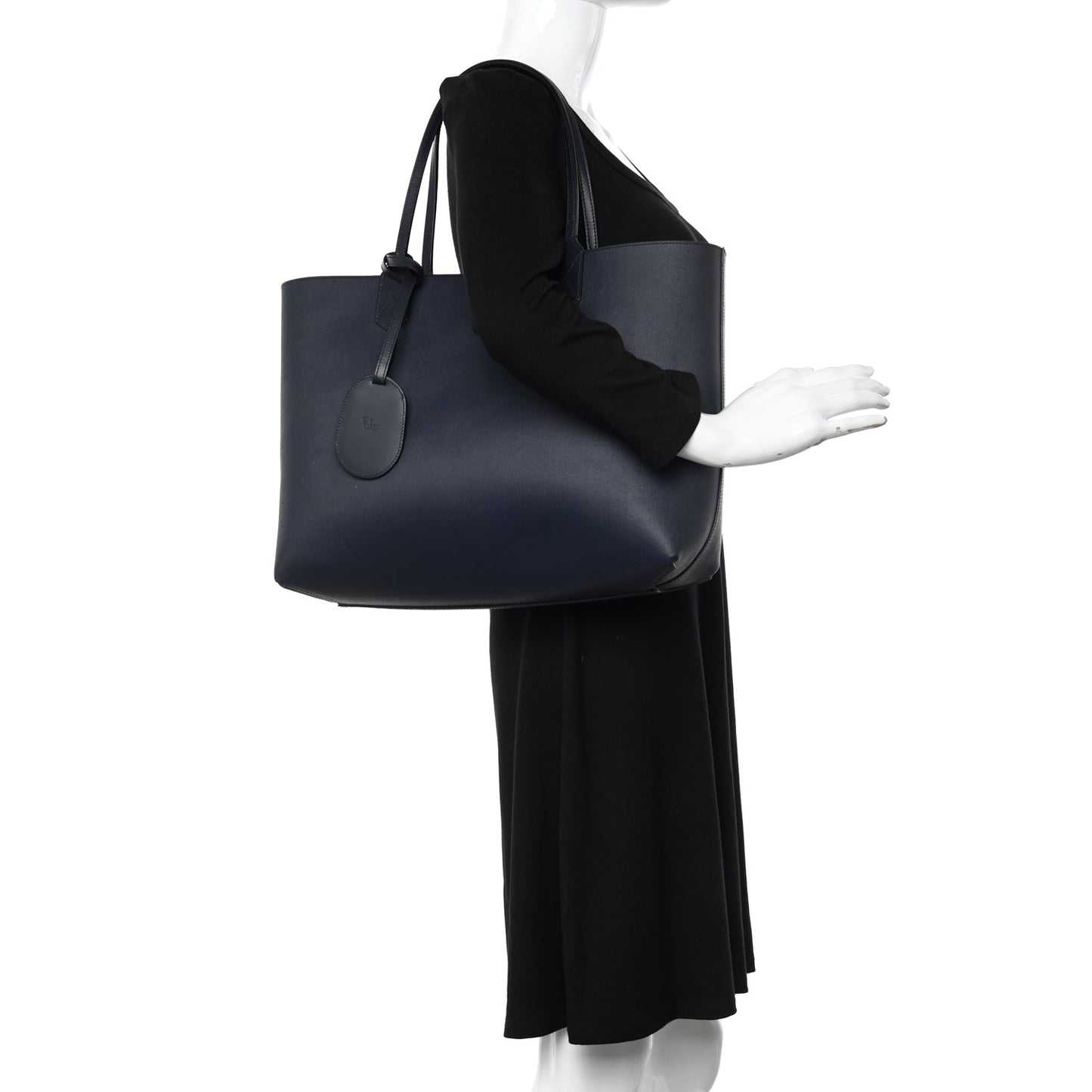 GG Supreme Monogram Blooms Medium Reversible Tote Beige Blue Navy