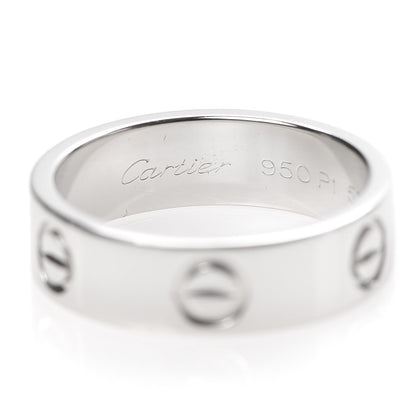 Cartier Platinum 5.5mm LOVE Ring 53 6.25 4 of 6