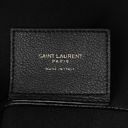 Saint Laurent Calfskin Toy Shopping Tote Black 6 of 11