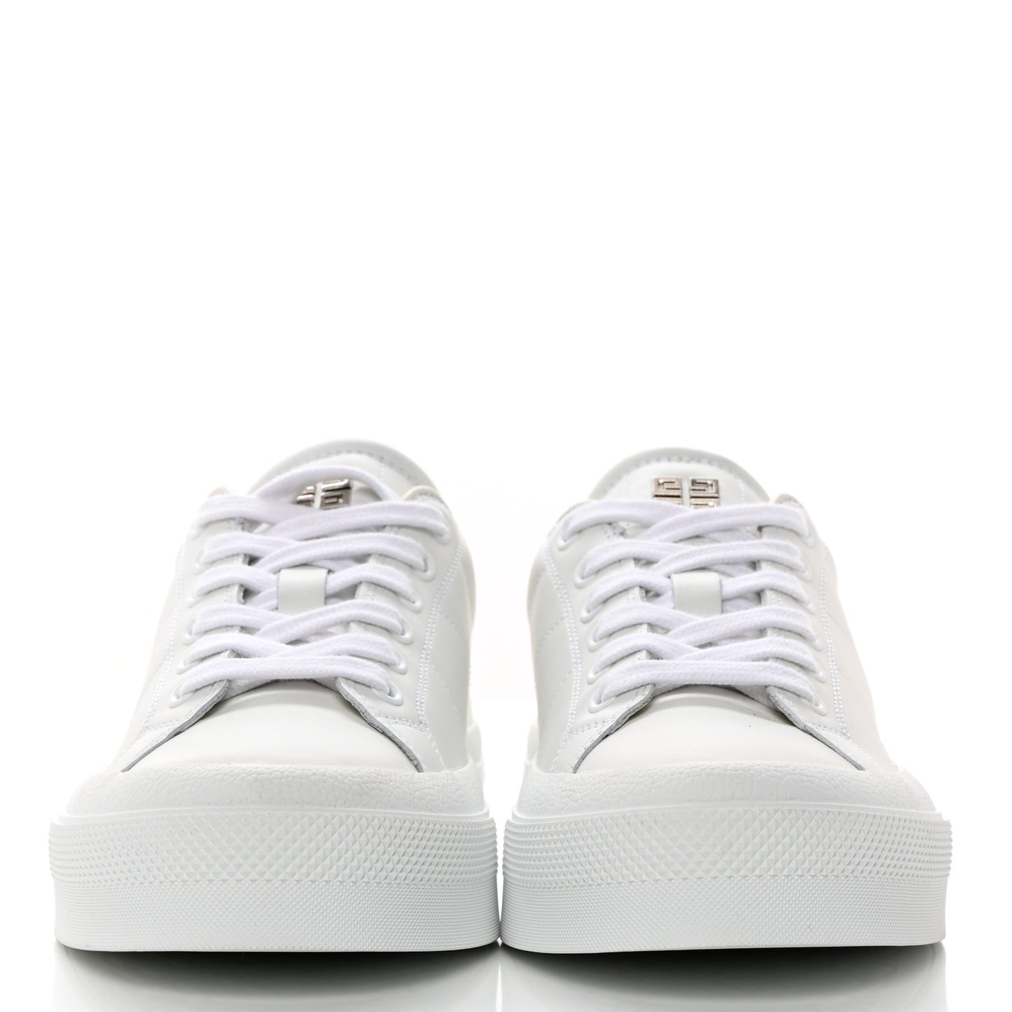 Calfskin Womens City Sport Sneakers 38 White Beige