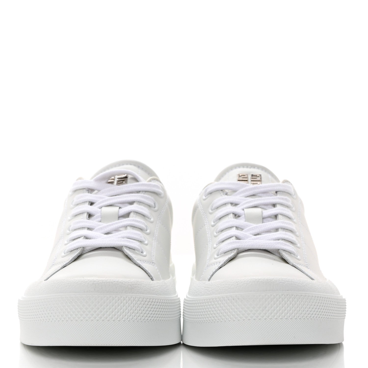Givenchy Calfskin Womens City Sport Sneakers 38 White Beige 2 of 9