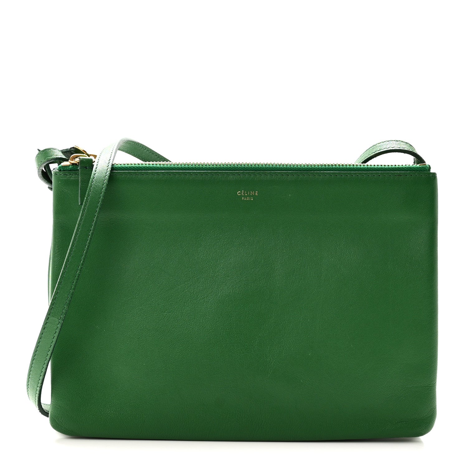Celine Lambskin Large Trio Crossbody Bag Palm 1 of 14