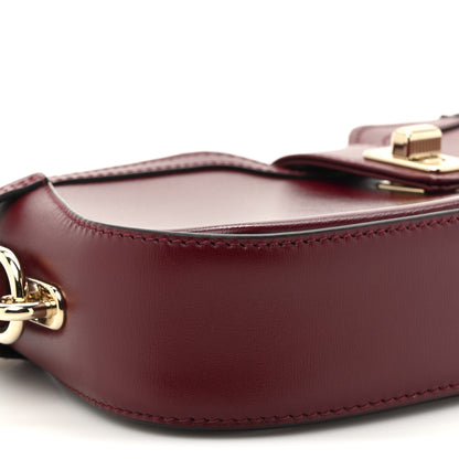 Gucci Calfskin Mini Moon Side Shoulder Bag Rosso Ancora 10 of 10