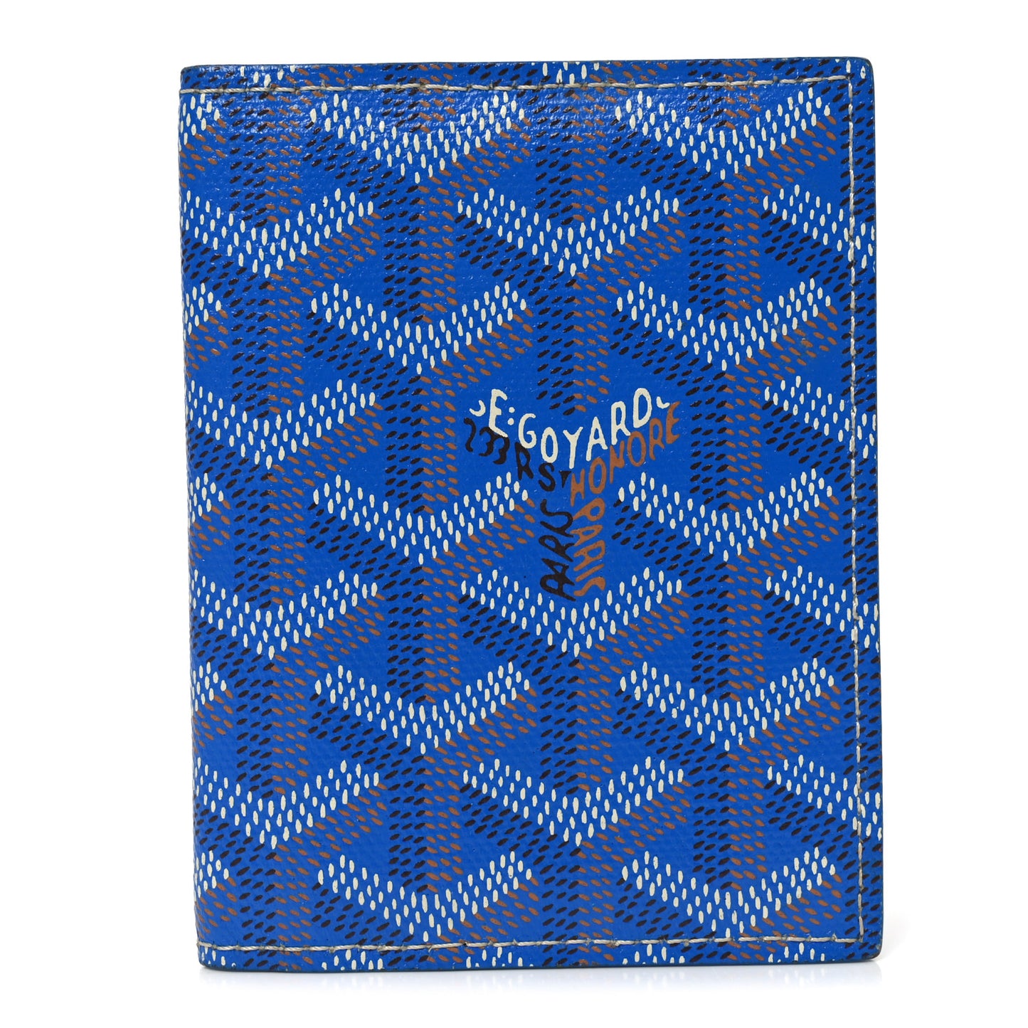 Goyardine Saint Marc Folding Card Case Sky Blue