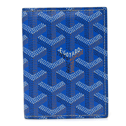 Goyard Goyardine Saint Marc Folding Card Case Sky Blue 1 of 6