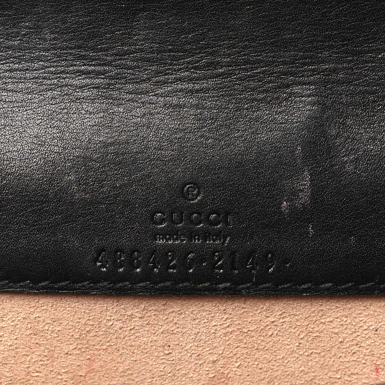 Gucci Calfskin Matelasse Mini Animal Studs GG Marmont Bag Black 6 of 10