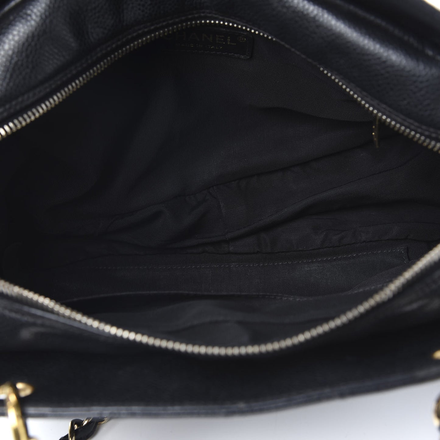 Caviar Quilted Petit Timeless Tote PTT Black