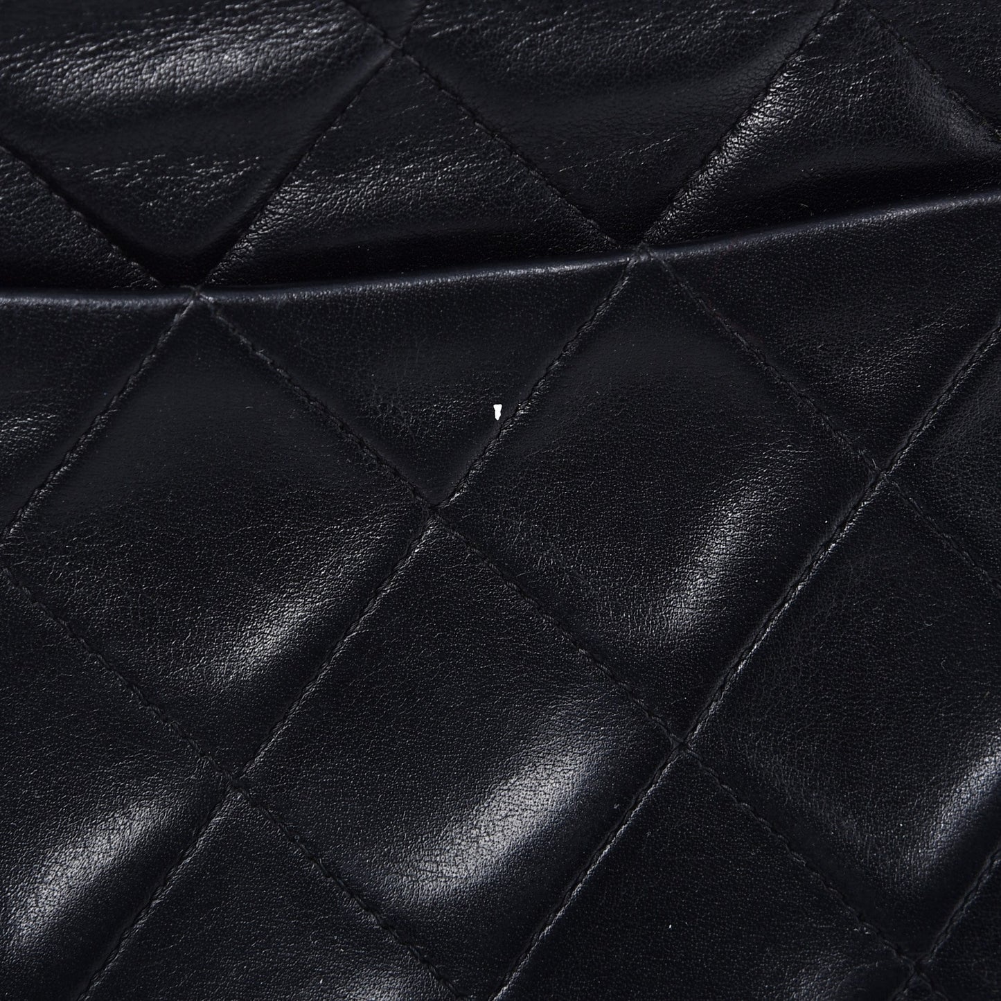 Lambskin Quilted XL Jumbo Single Flap Black