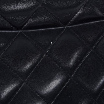 Chanel Lambskin Quilted XL Jumbo Single Flap Black 10 of 13