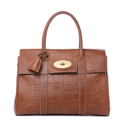 Mulberry Crocodile Embossed Bayswater Camel 1 of 11