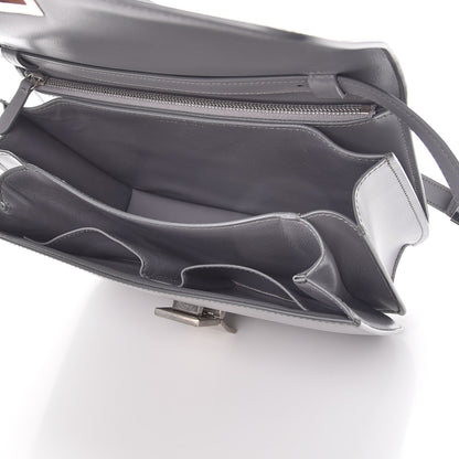 Celine Smooth Calfskin Medium Classic Box Flap Bag Storm 5 of 9