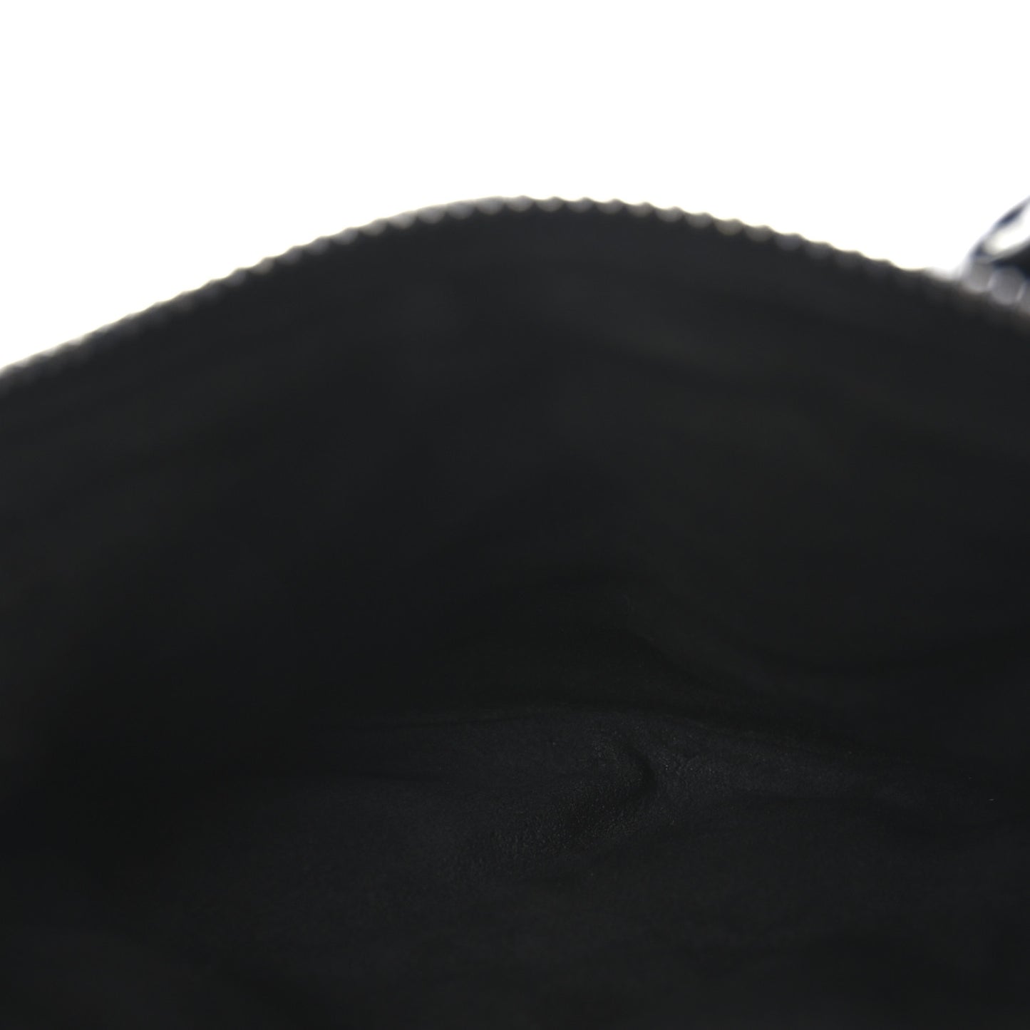 Calfskin Macrocannage Mini Dior Caro Tulip Bag Black