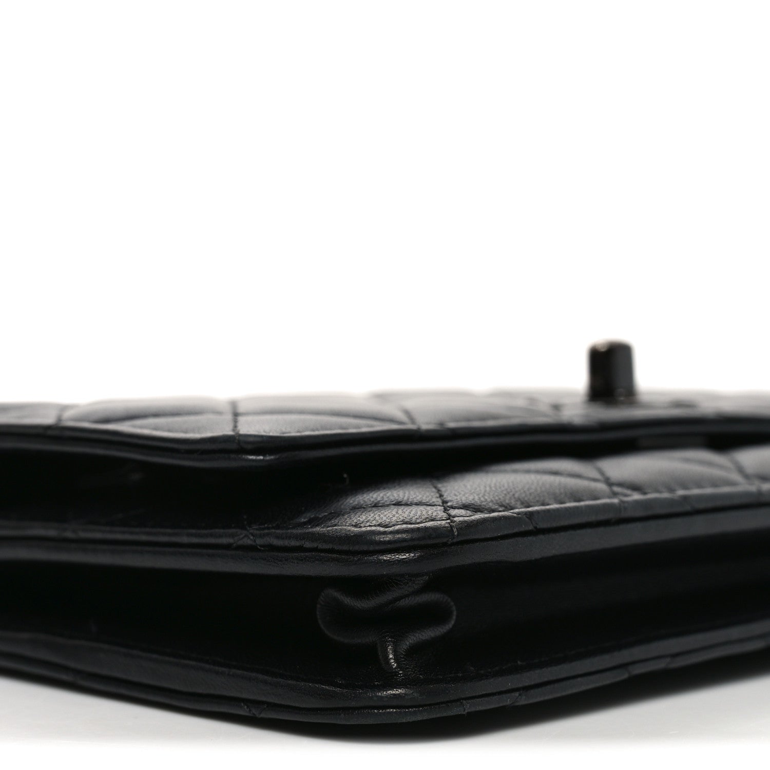 Chanel Lambskin Quilted Trendy CC Wallet On Chain WOC So Black 10 of 12
