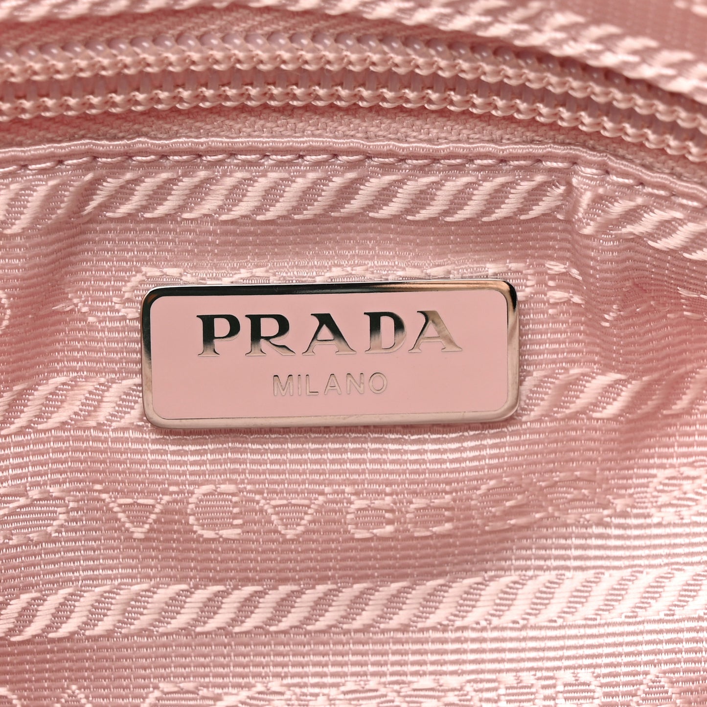 Re-Nylon Vela Saffiano Mini Pochette Bag Alabastro