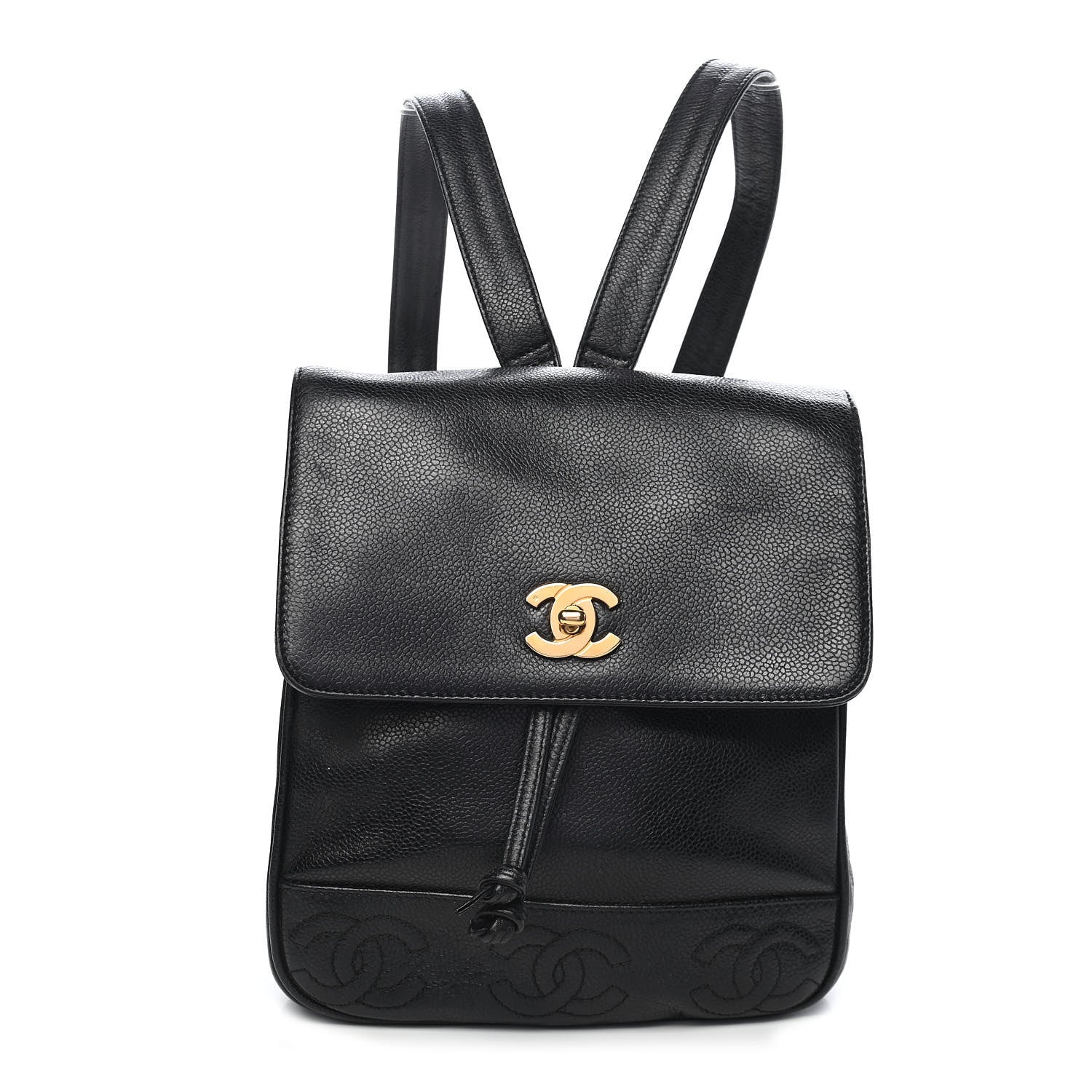 Chanel Caviar CC Backpack Black 1 of 10