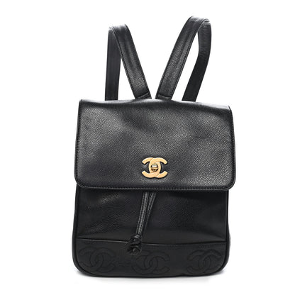 Chanel Caviar CC Backpack Black 1 of 10