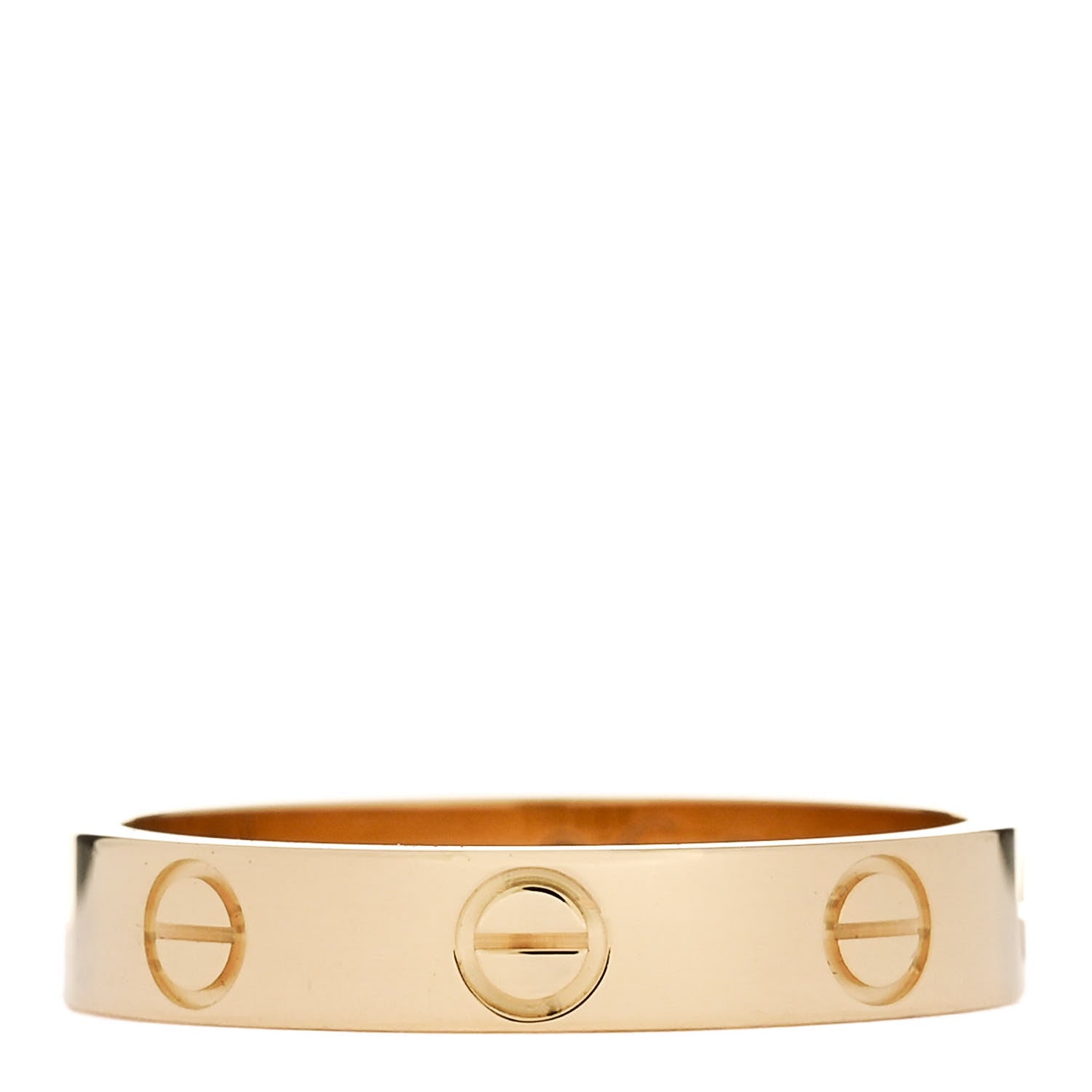 Cartier 18K Yellow Gold 3.5mm LOVE Wedding Band Ring 53 6.5 1 of 5