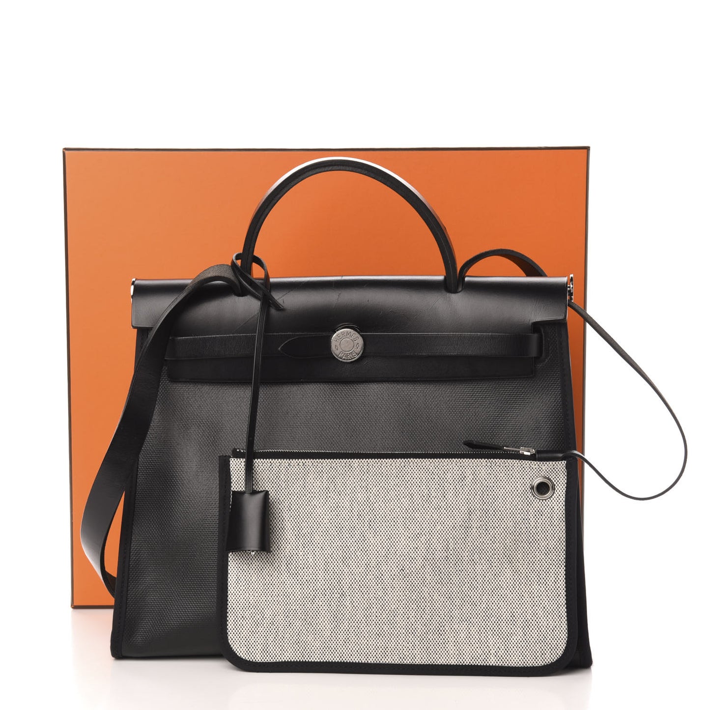 Toile H Berline Vache Hunter Herbag Zip PM 31 Black Ecru