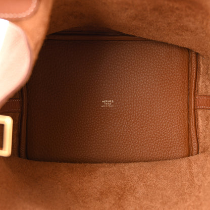 Hermes Taurillon Clemence Picotin Lock 22 MM Gold 5 of 11
