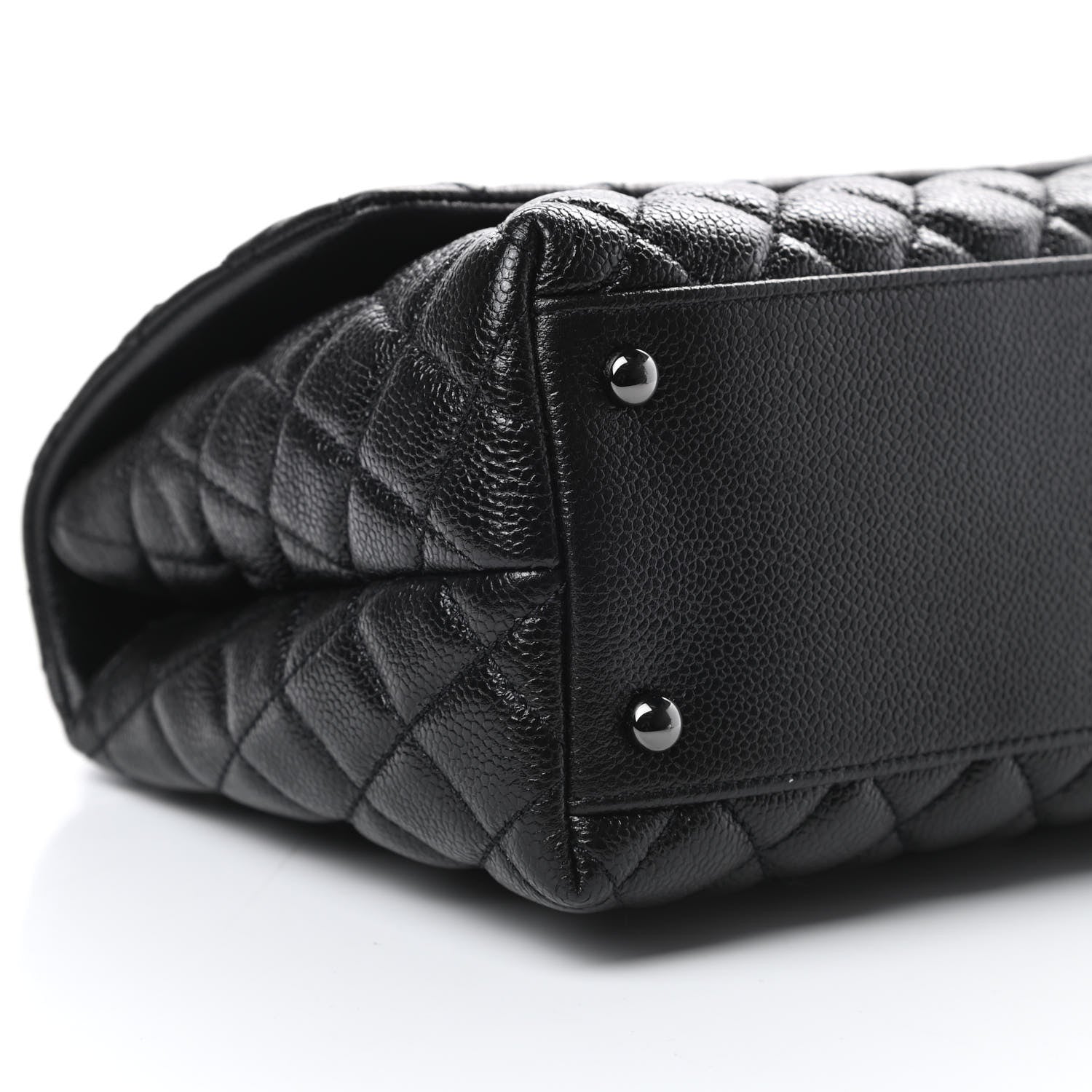 Chanel Caviar Quilted Small Coco Handle Flap So Black 9 of 11