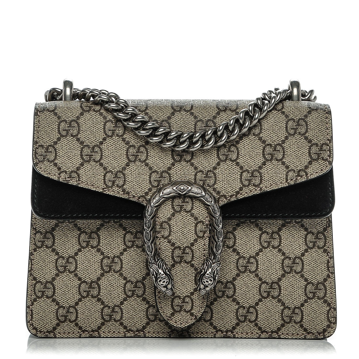Gucci GG Supreme Monogram Mini Dionysus Shoulder Bag Black 1 of 6