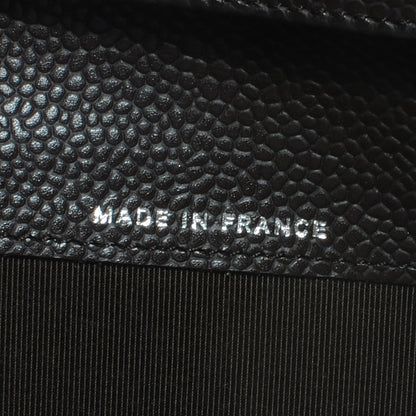 Chanel Caviar Quilted Yen Wallet Dark Brown 7 of 8