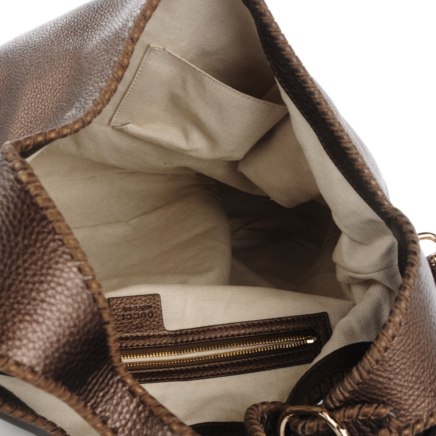 Calfskin Large New Jackie Shoulder Bag Bronze