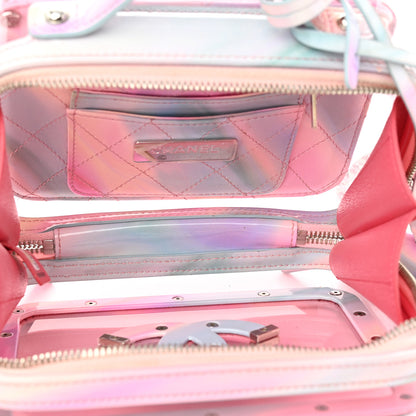 Chanel PVC Patent Calfskin Patent Lambskin Small CC Vanity Case Pink 5 of 10