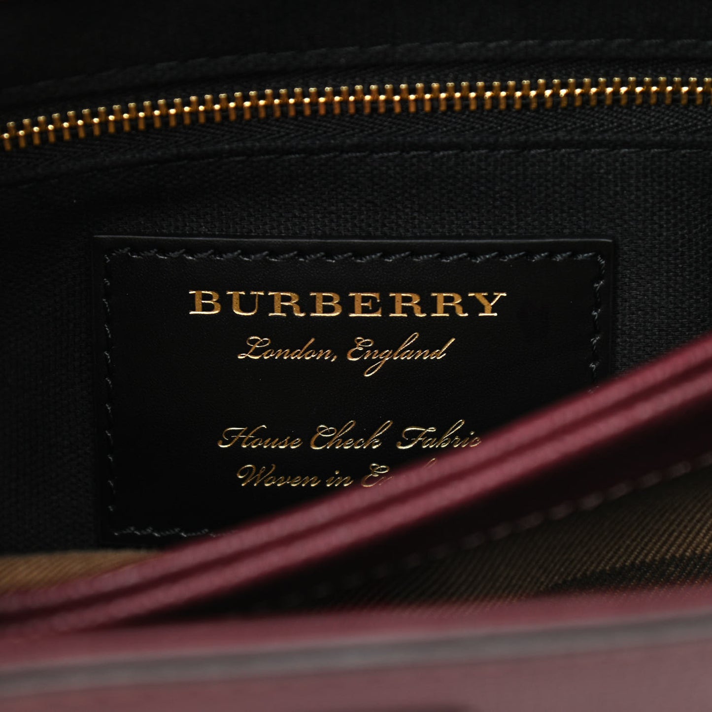 Derby Calfskin House Check Small Camberley Mahogany Red