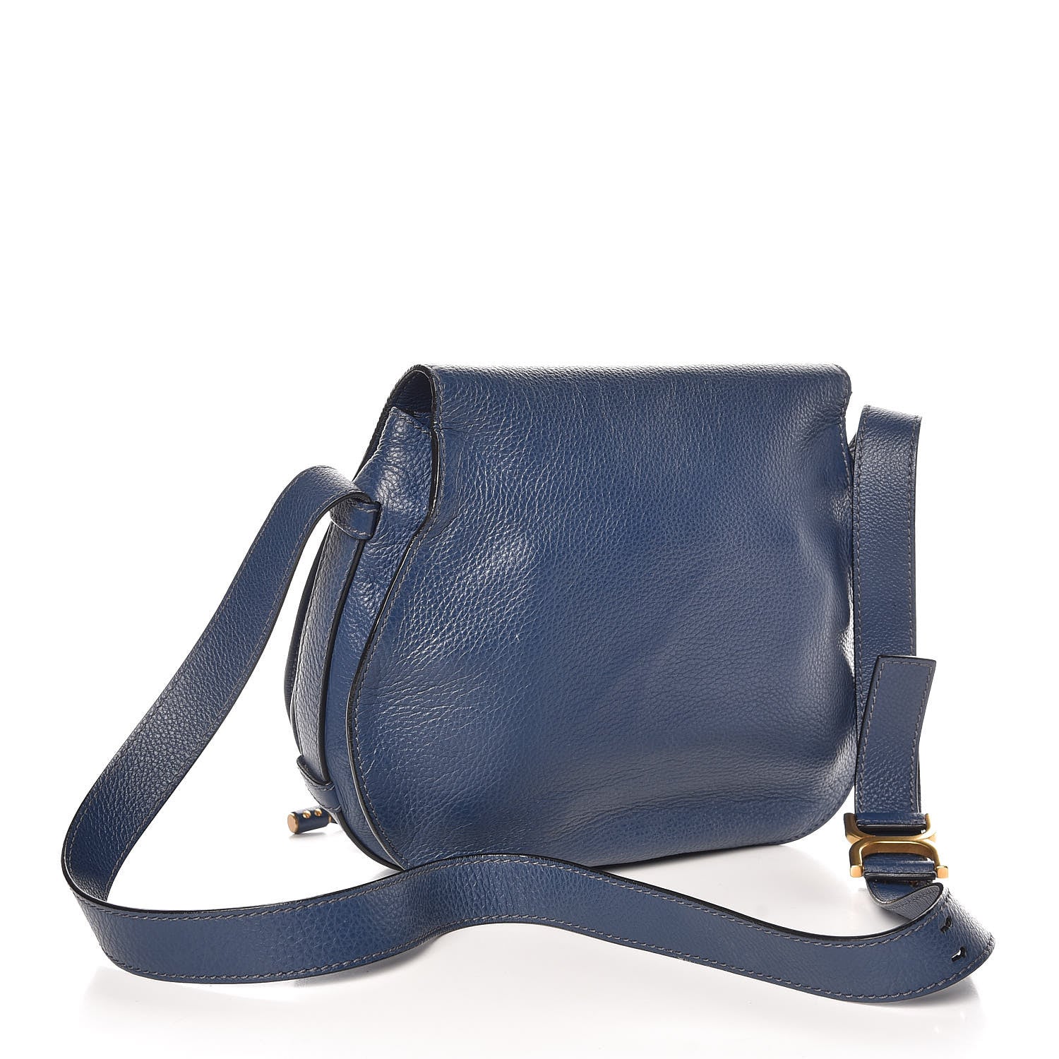 Chloe Calfskin Medium Marcie Round Crossbody Bag Royal Navy 3 of 10