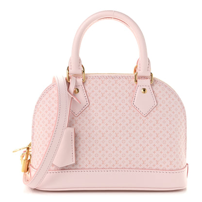 Louis Vuitton Calfskin Minigram Alma BB Light Bliss 1 of 9