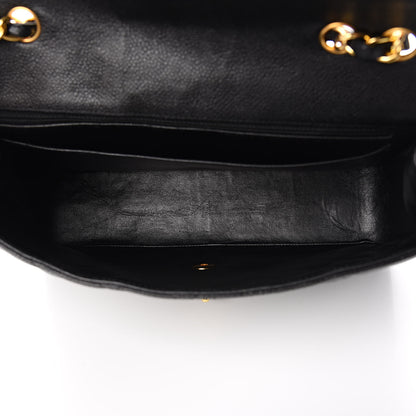 Chanel Caviar Quilted Jumbo Single Flap Black 5 of 10