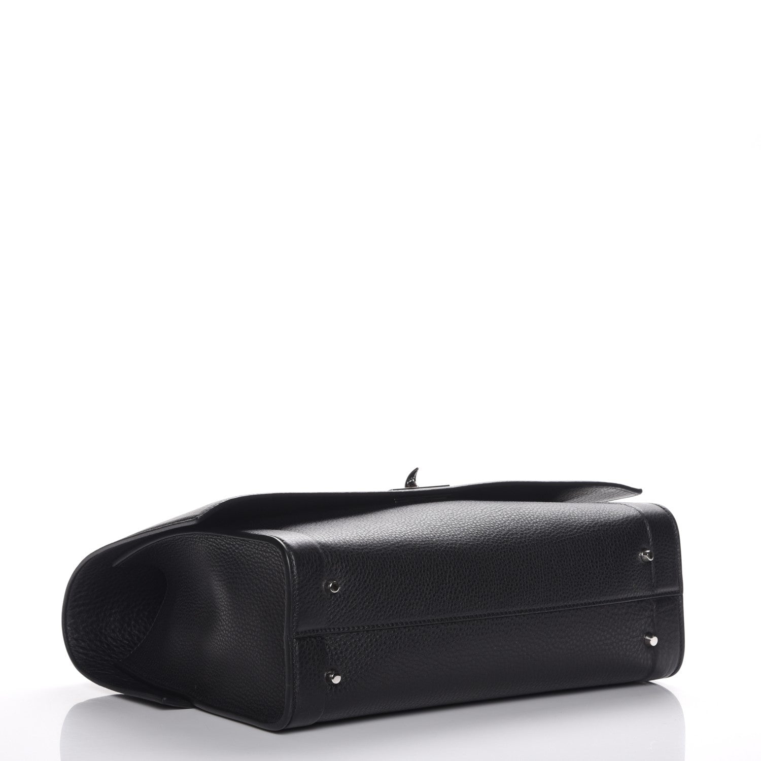 Givenchy Grained Calfskin Medium Shark Lock Satchel Black 5 of 8