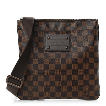 Louis Vuitton Damier Ebene Brooklyn Flat Pochette 1 of 9