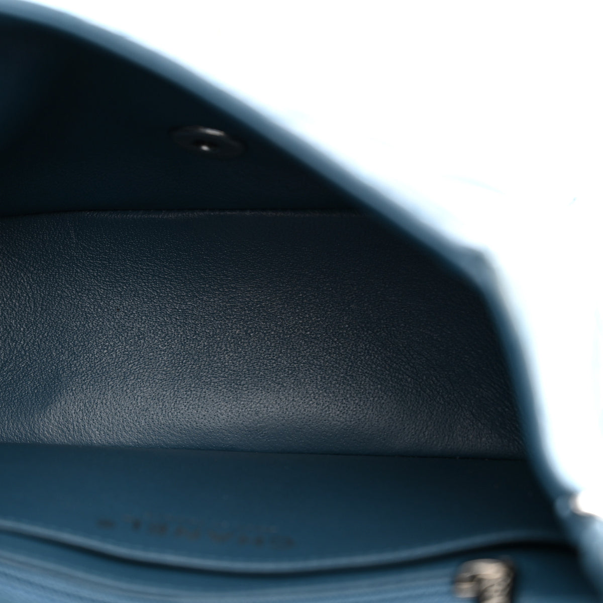 Lambskin Quilted Mini Square Flap Blue