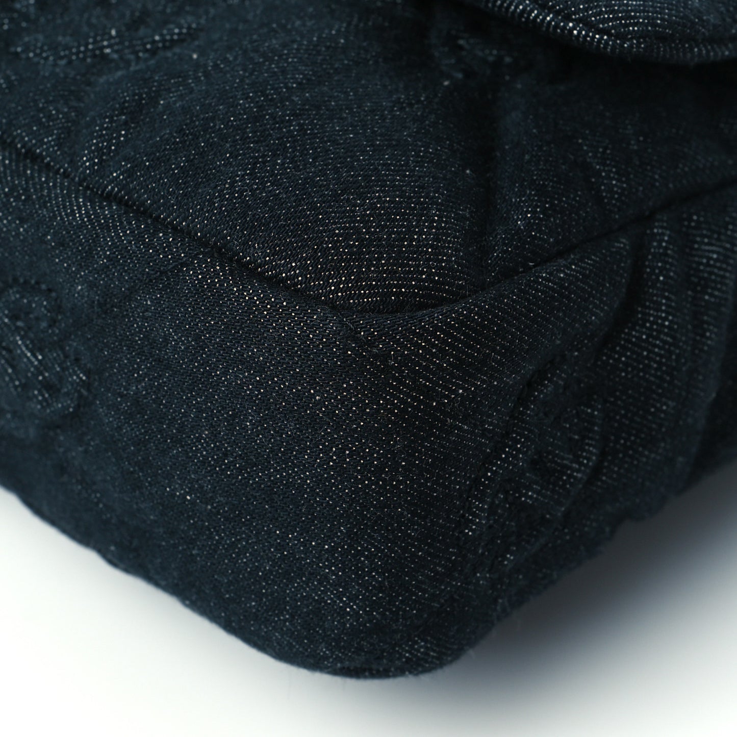 Denim Quilted Medium CC Funky Town Flap Dark Blue
