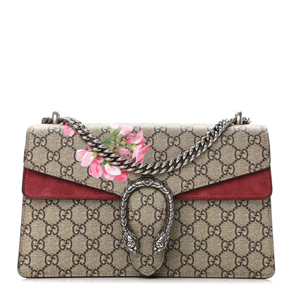 Gucci GG Supreme Monogram Blooms Small Dionysus Shoulder Bag Beige Multicolor Dry Rose 1 of 9