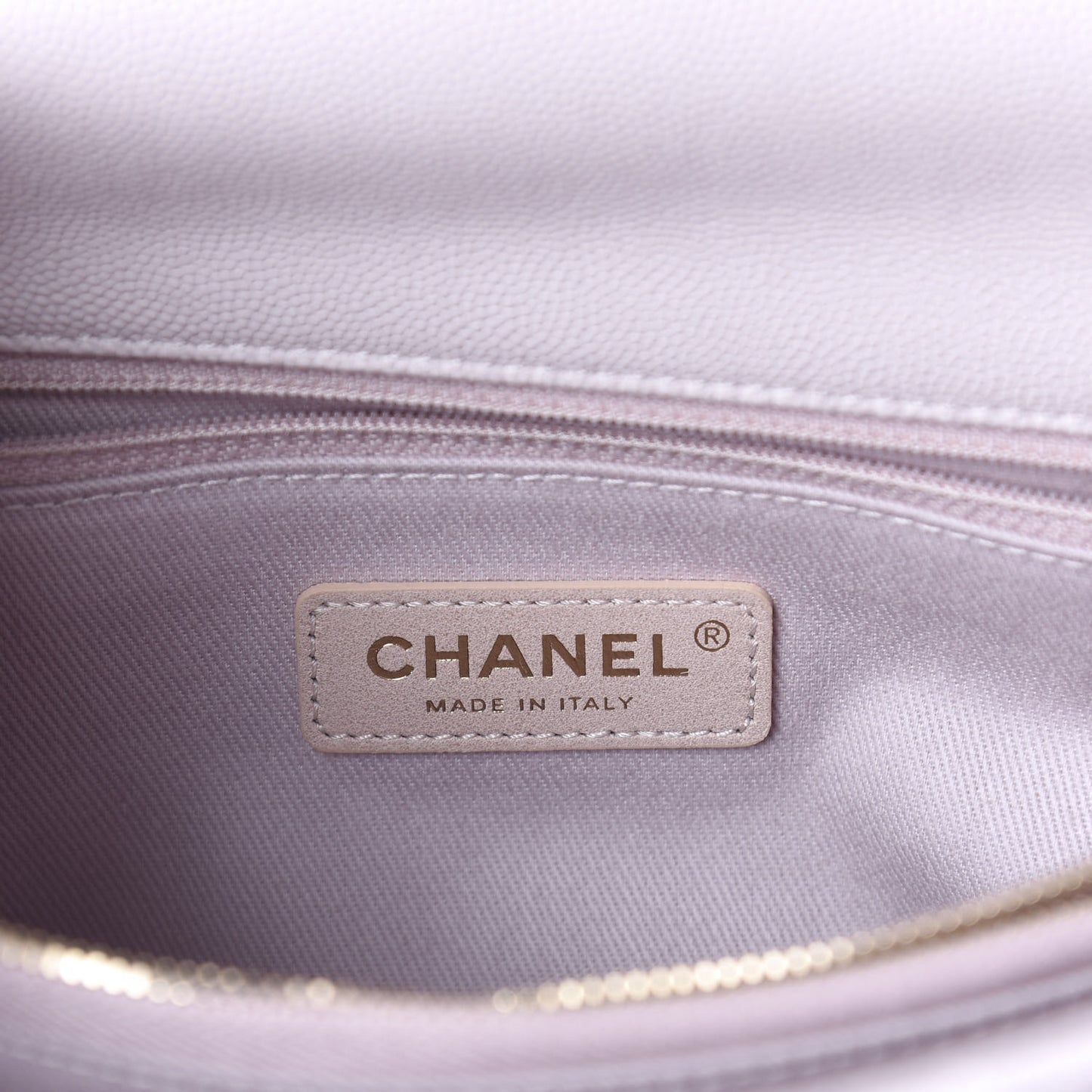 Caviar Quilted Small Coco Handle Flap Lilas Lilac