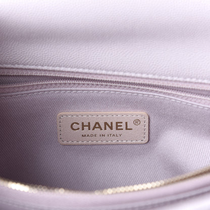 Chanel Caviar Quilted Small Coco Handle Flap Lilas Lilac 5 of 9
