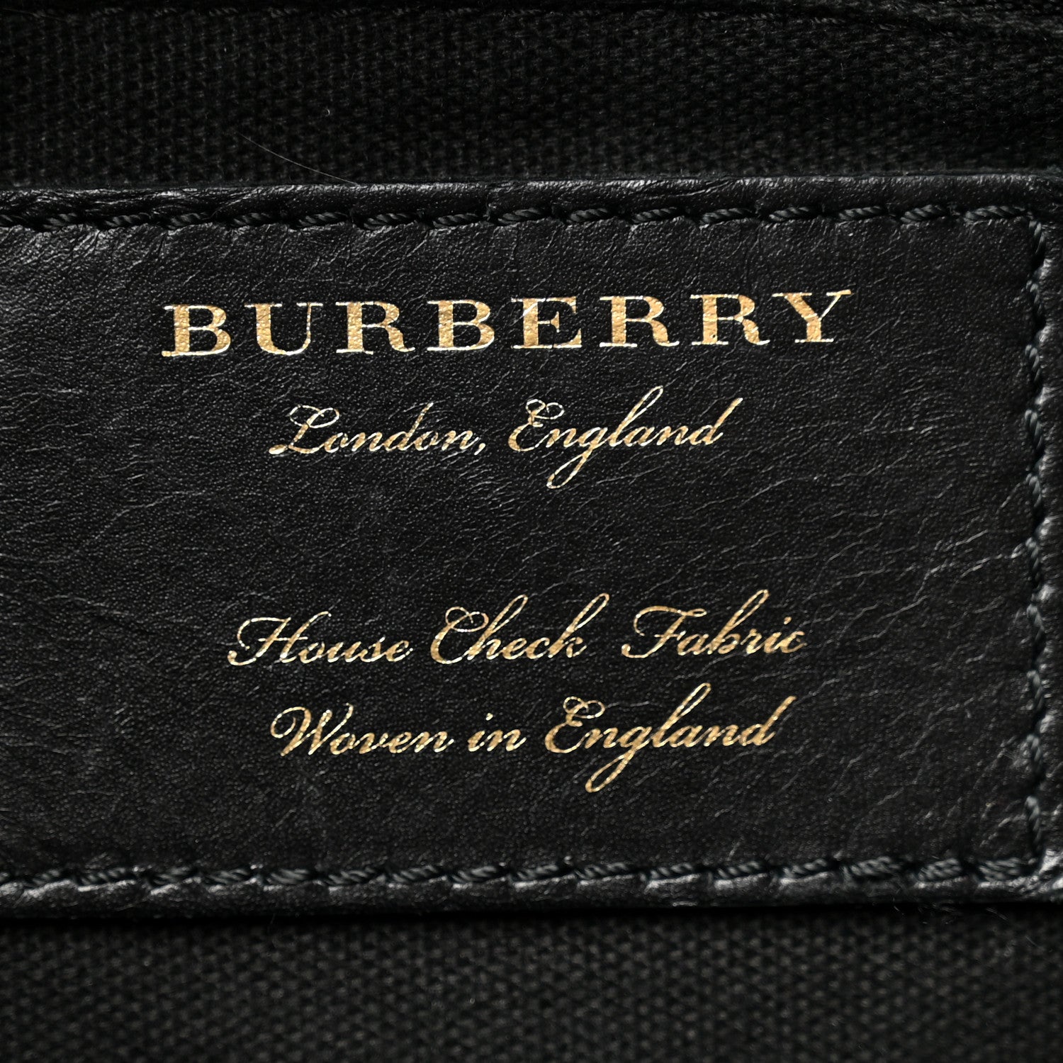 Burberry Grainy Calfskin House Check Small Canterbury Black 6 of 12