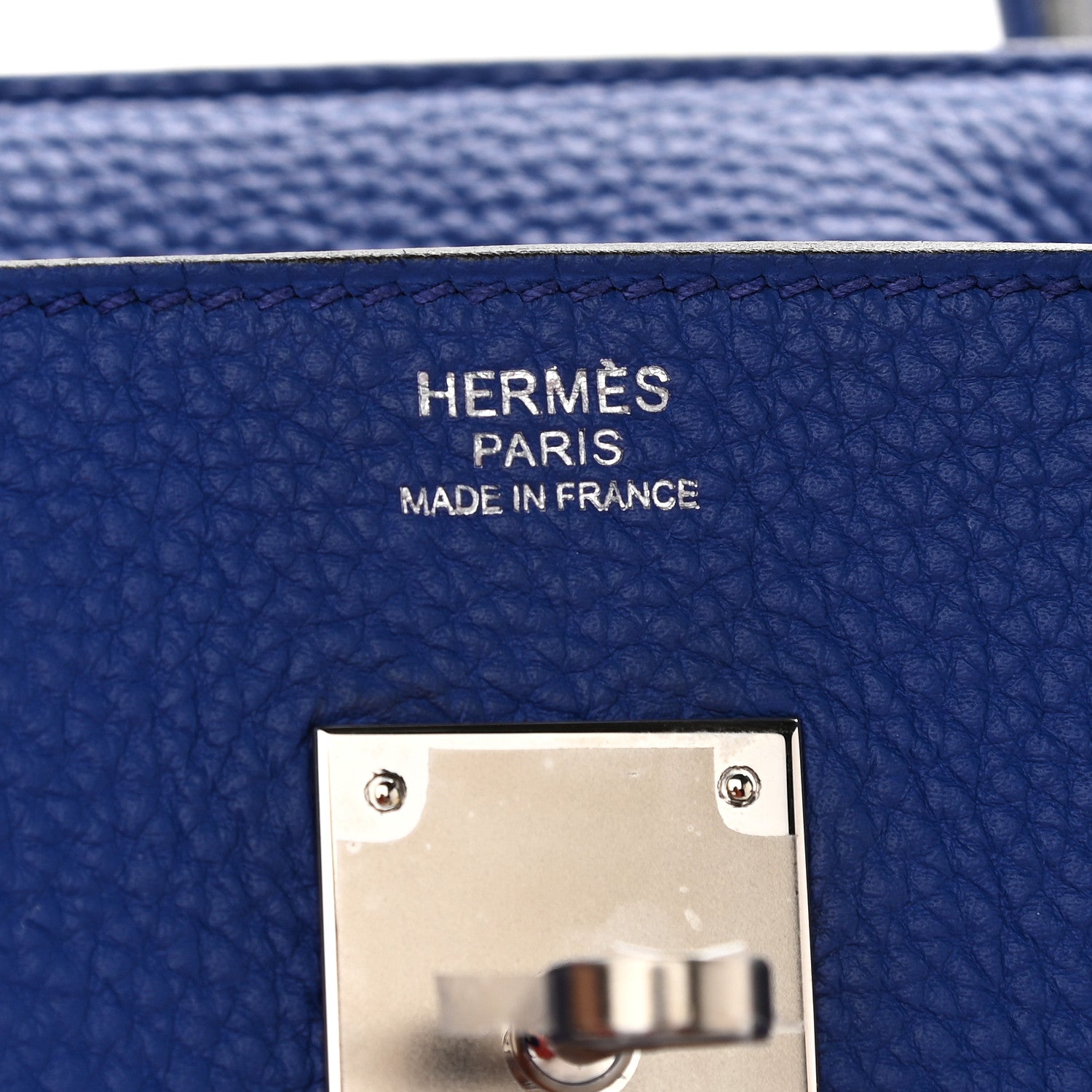 Hermes Togo Birkin 30 Bleu Electrique 6 of 11