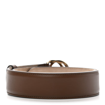 Gucci Calfskin Interlocking G 37mm Belt 75 30 Nut Brown 2 of 7