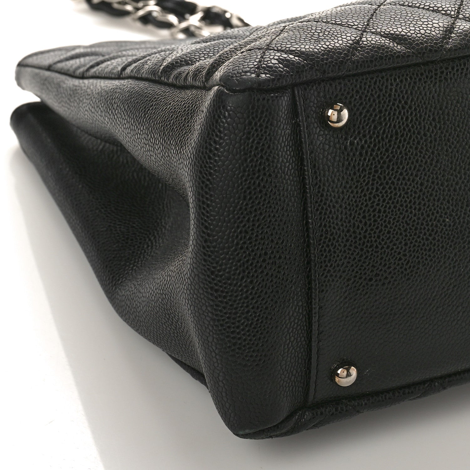 Chanel Caviar Quilted XL Grand Shopping Tote GST Black 8 of 12