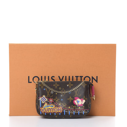 Louis Vuitton Monogram 2020 Christmas Animation Roller Coaster Mini Pochette Accessories Pivoine 7 of 7