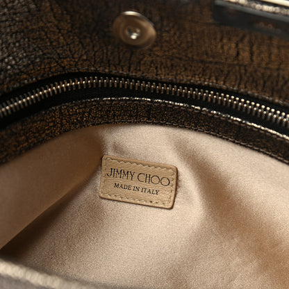 Jimmy Choo Calfskin Chandra Clutch Grey 6 of 7