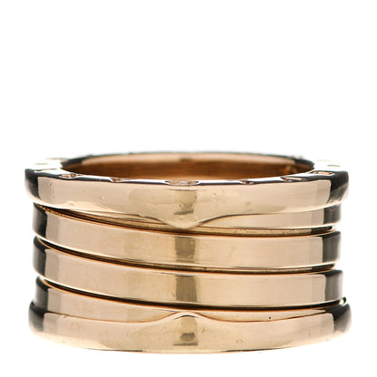 Bulgari 18K Yellow Gold B.Zero1 Four-Band Ring 50 5.25 3 of 5