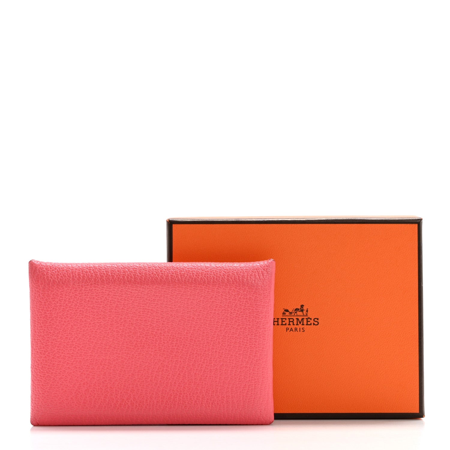 Hermes Chevre Mysore Calvi Card Case Rose Lipstick 11 of 11