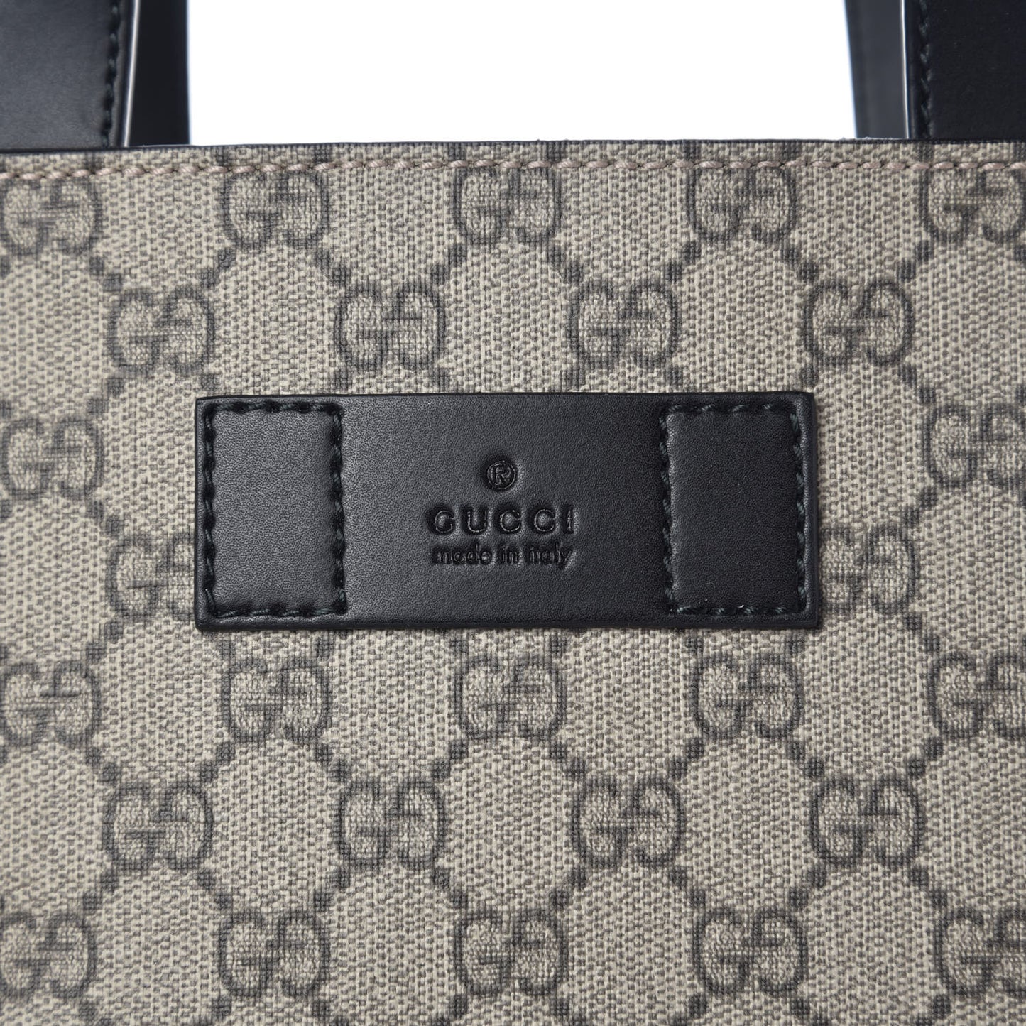Soft GG Supreme Monogram Web Vertical Tote Black